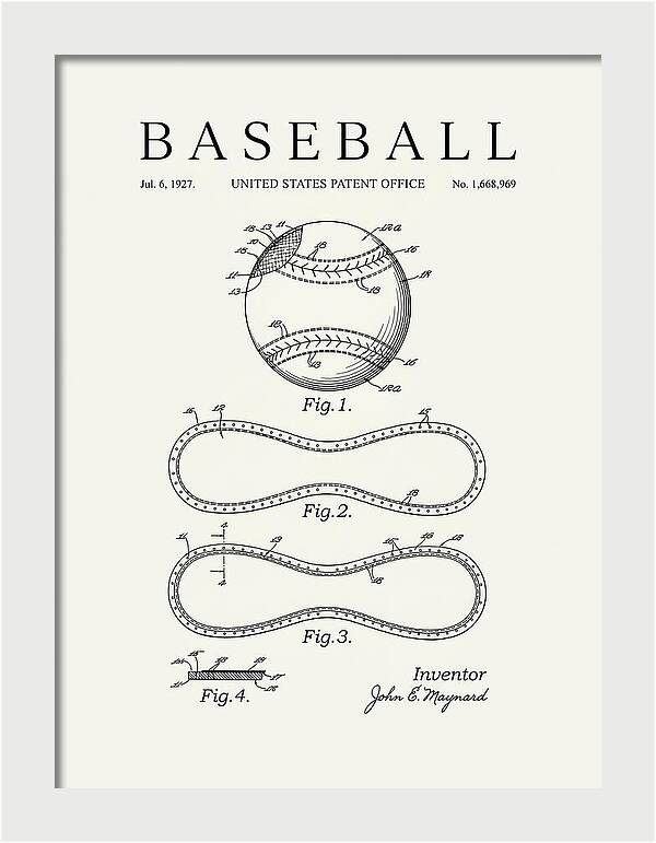 Baseball Minimalist Patent Us1668969a