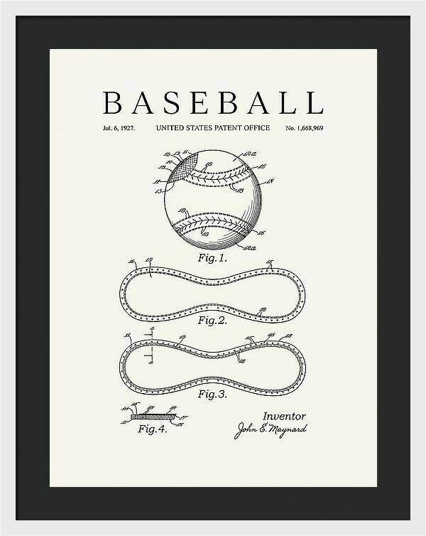 Baseball Minimalist Patent Us1668969a