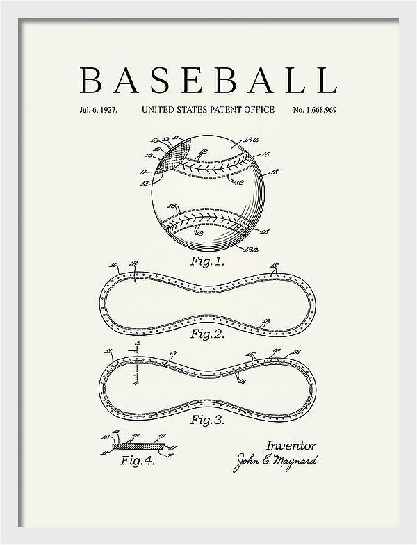 Baseball Minimalist Patent Us1668969a