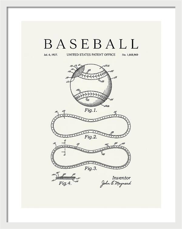 Baseball Minimalist Patent Us1668969a