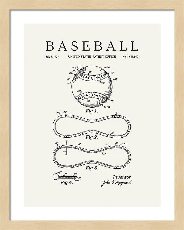 Baseball Minimalist Patent Us1668969a