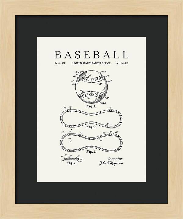 Baseball Minimalist Patent Us1668969a