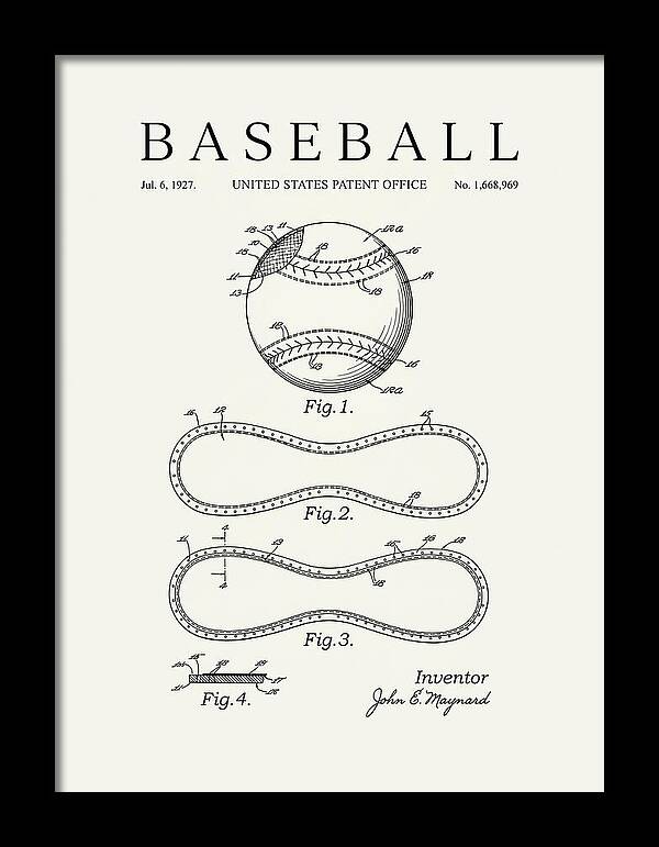 Baseball Minimalist Patent Us1668969a