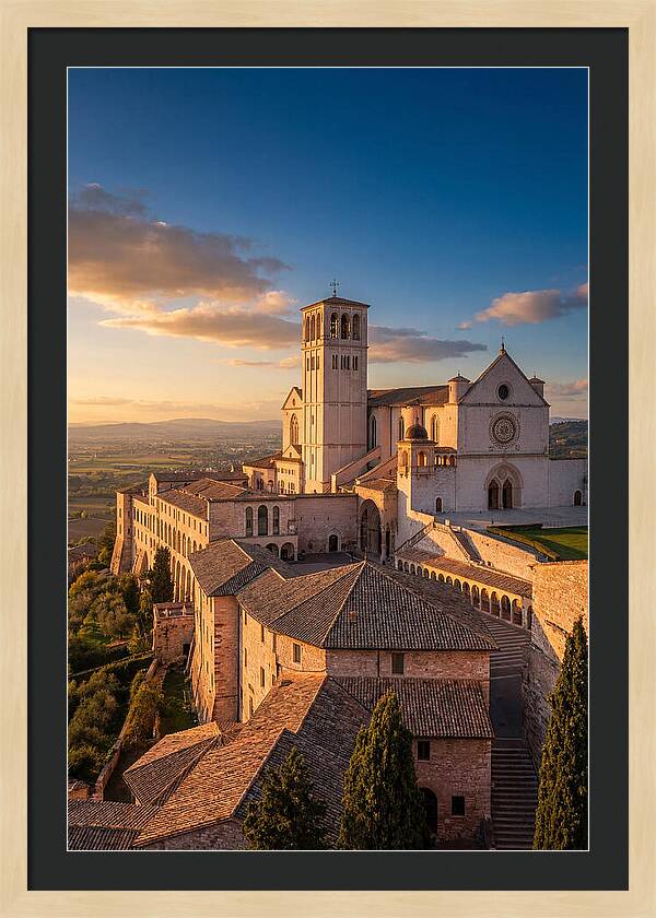 Basilica Of St Francis At Dusk
