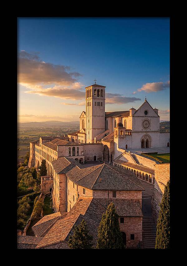 Basilica Of St Francis At Dusk