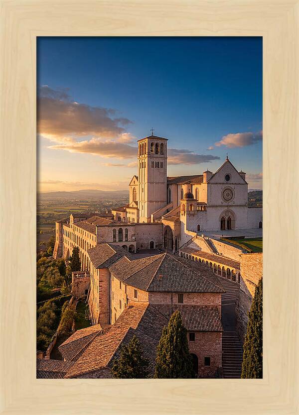 Basilica Of St Francis At Dusk
