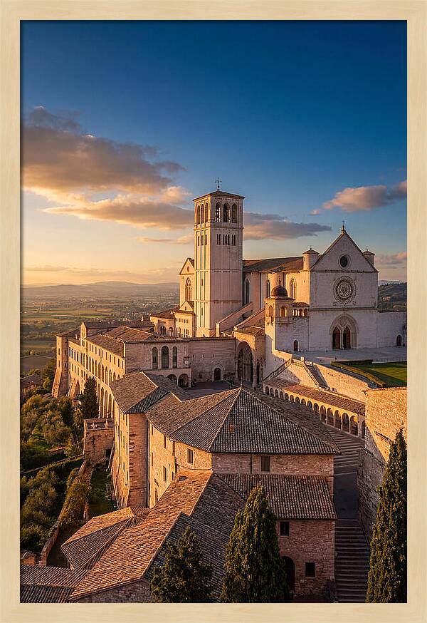 Basilica Of St Francis At Dusk