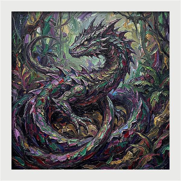 Basilisk Among The Foliage