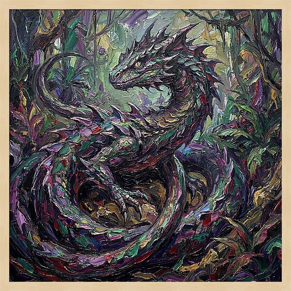 Basilisk Among The Foliage