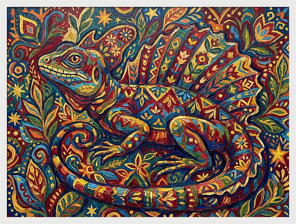Basilisk Folk Art