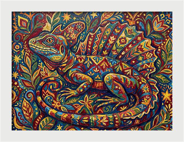 Basilisk Folk Art