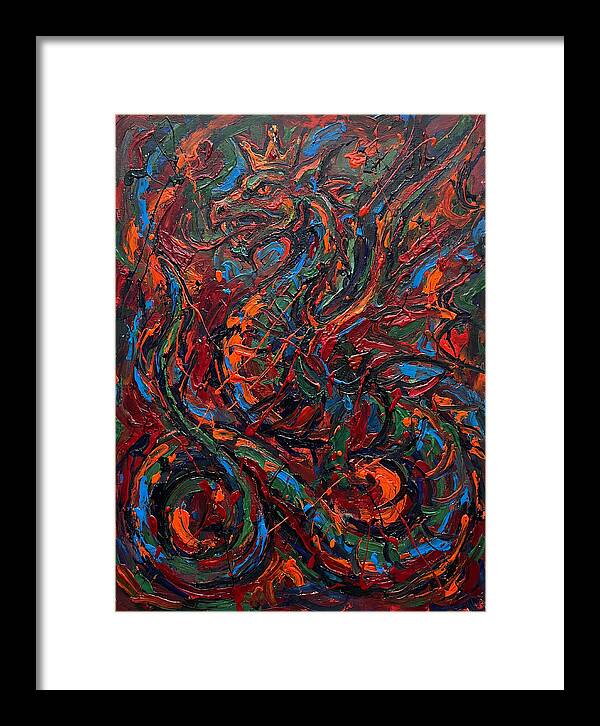 Basilisk In Expressionist Colors