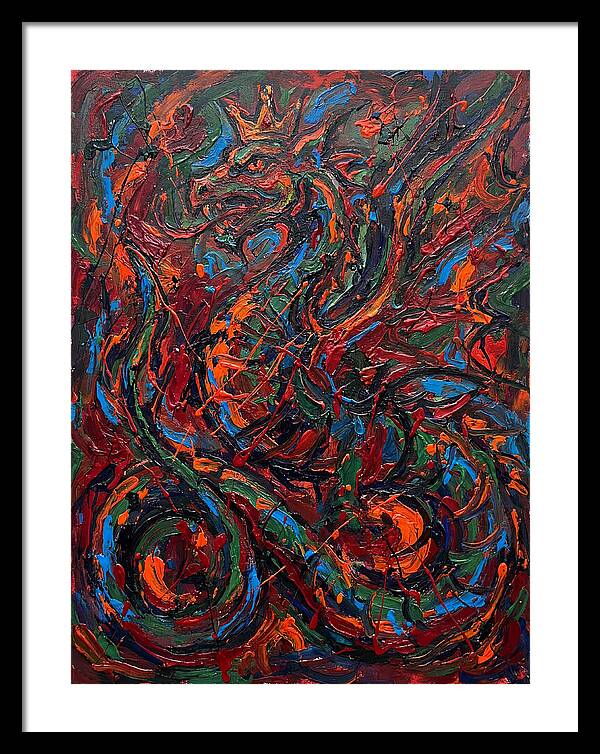 Basilisk In Expressionist Colors