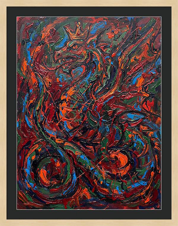 Basilisk In Expressionist Colors