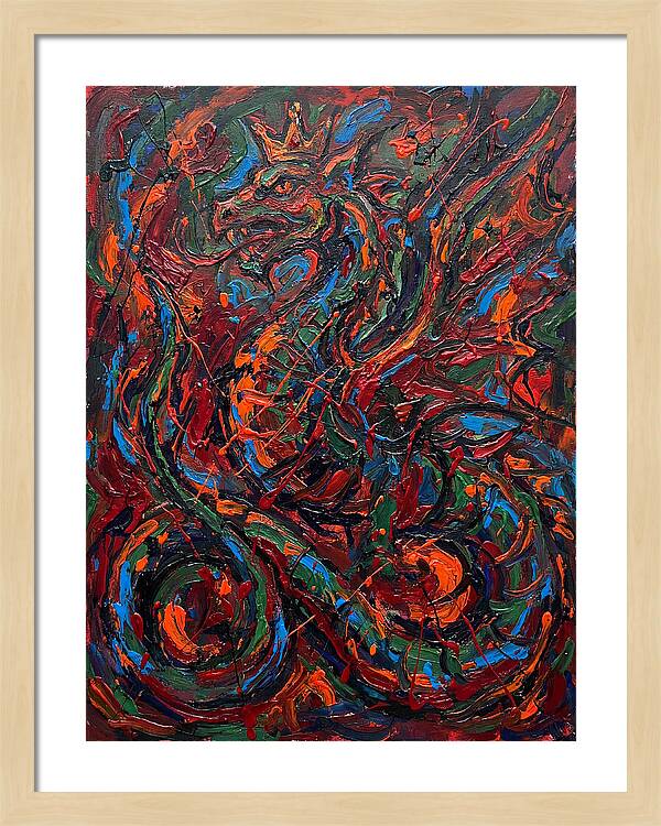 Basilisk In Expressionist Colors