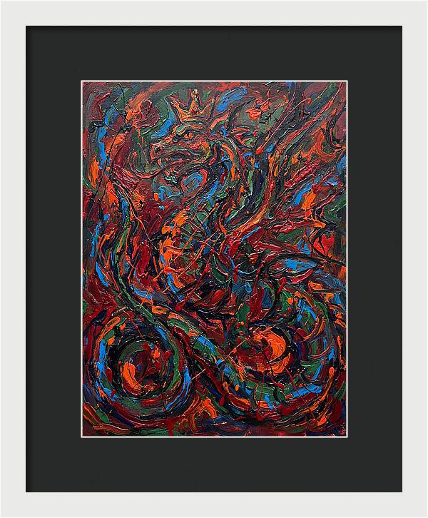 Basilisk In Expressionist Colors