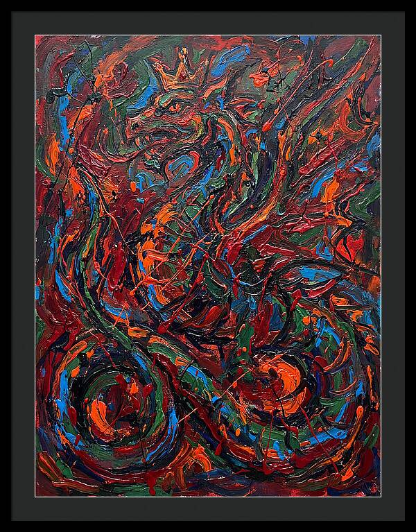 Basilisk In Expressionist Colors