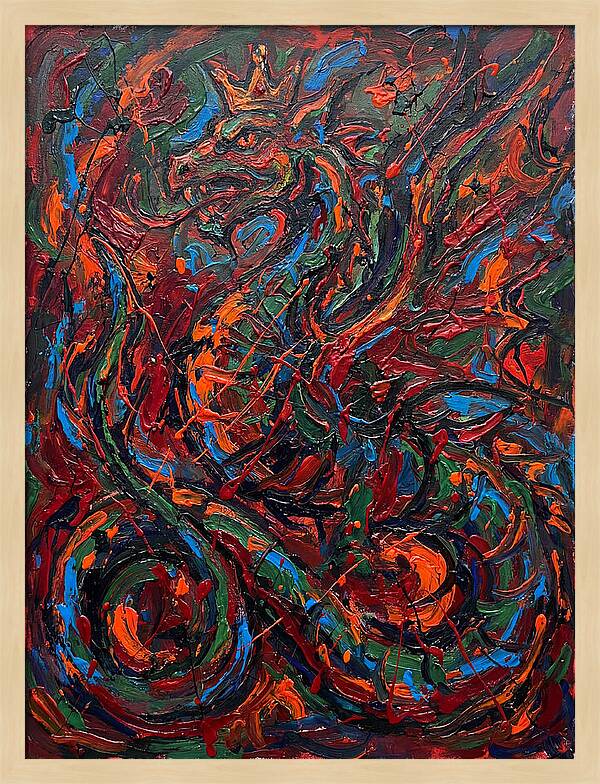 Basilisk In Expressionist Colors