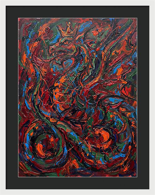 Basilisk In Expressionist Colors