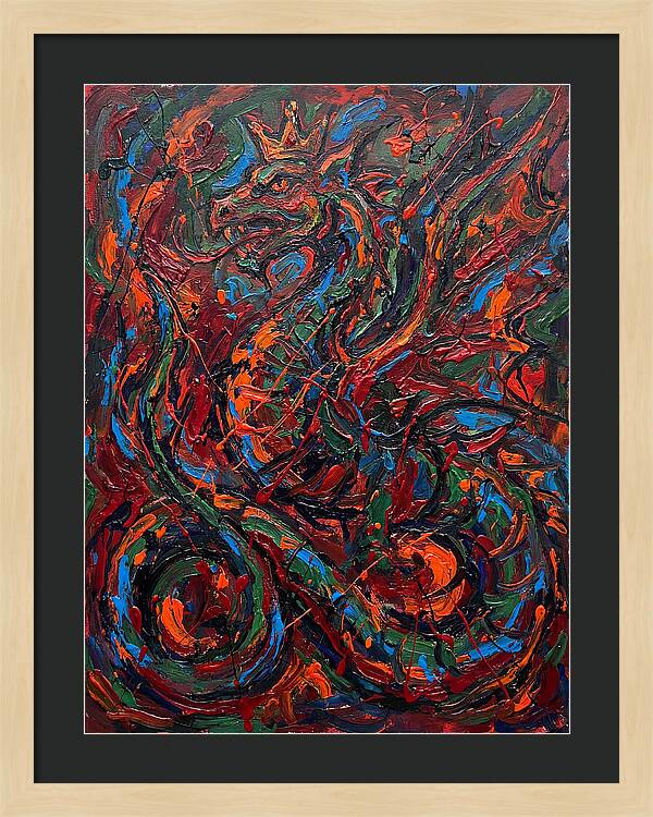 Basilisk In Expressionist Colors