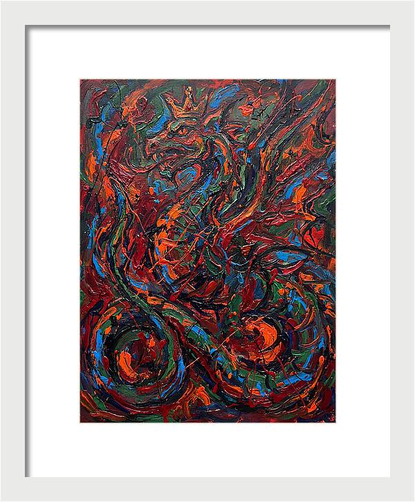 Basilisk In Expressionist Colors