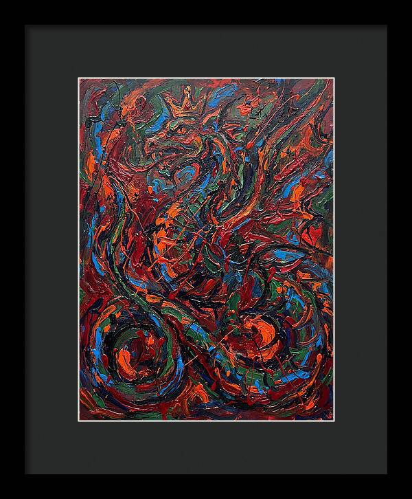 Basilisk In Expressionist Colors