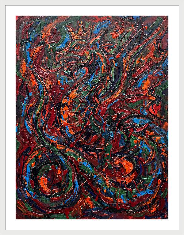Basilisk In Expressionist Colors