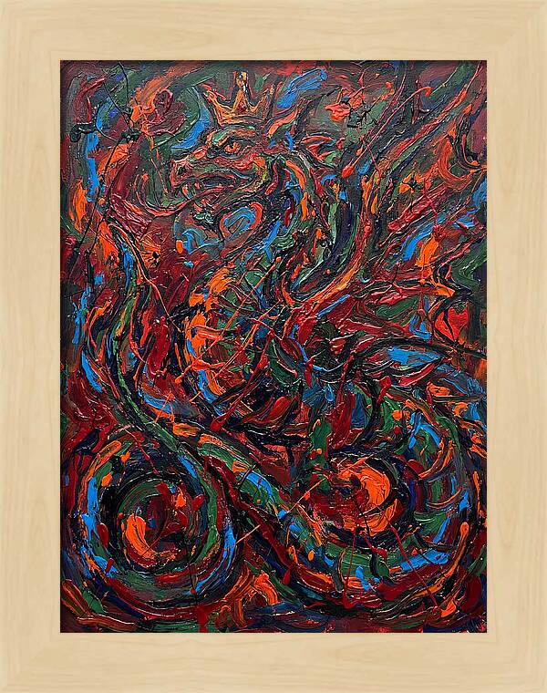 Basilisk In Expressionist Colors