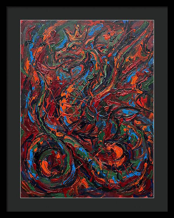 Basilisk In Expressionist Colors
