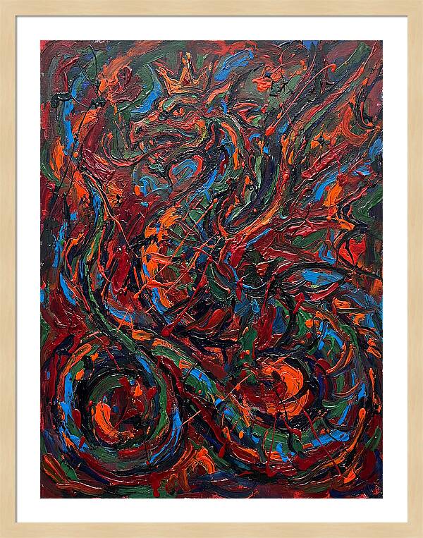 Basilisk In Expressionist Colors