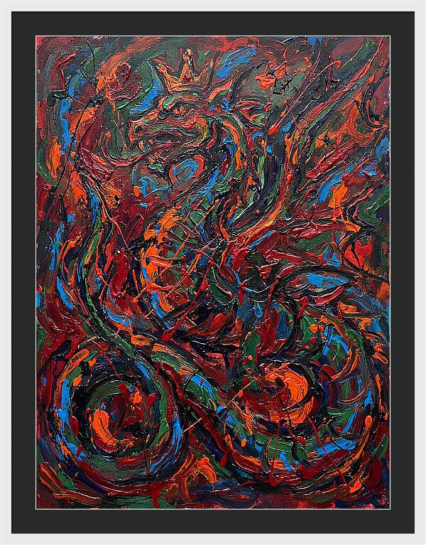 Basilisk In Expressionist Colors