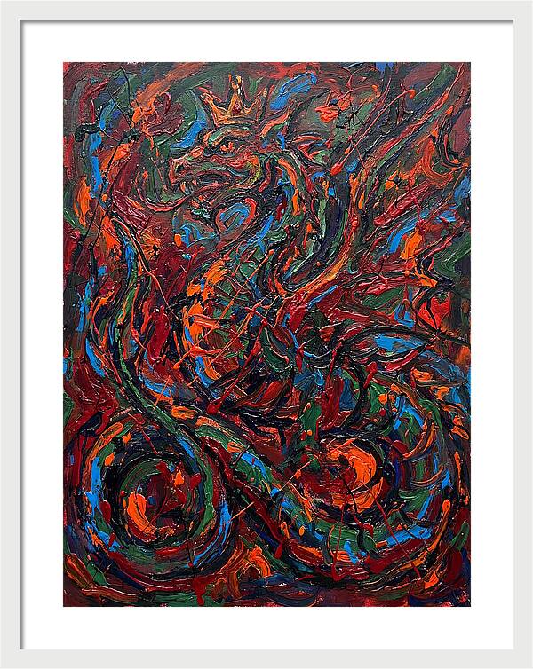Basilisk In Expressionist Colors