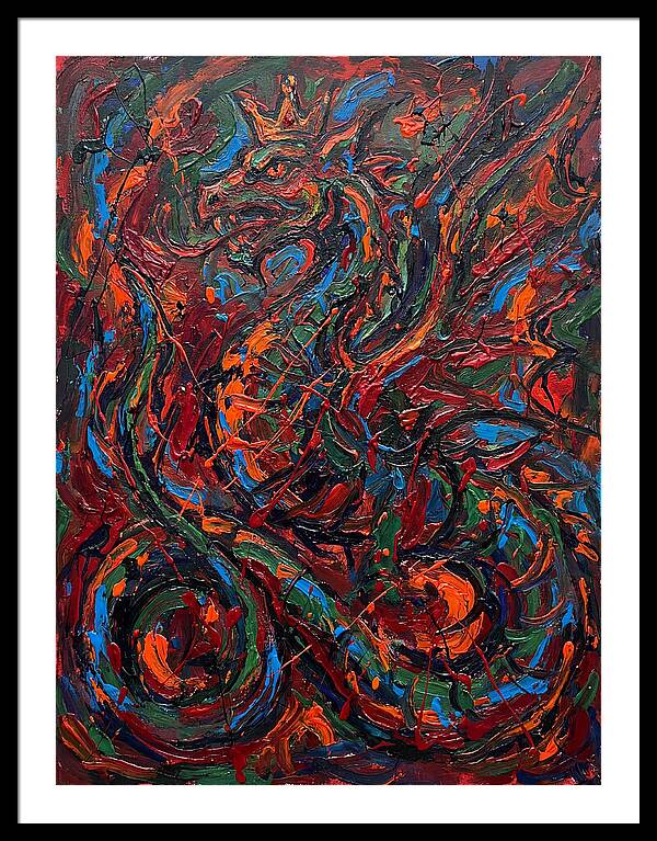 Basilisk In Expressionist Colors