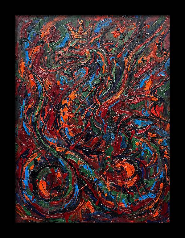 Basilisk In Expressionist Colors
