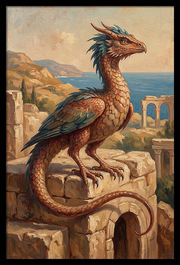Basilisk Overlooking The Mediterranean