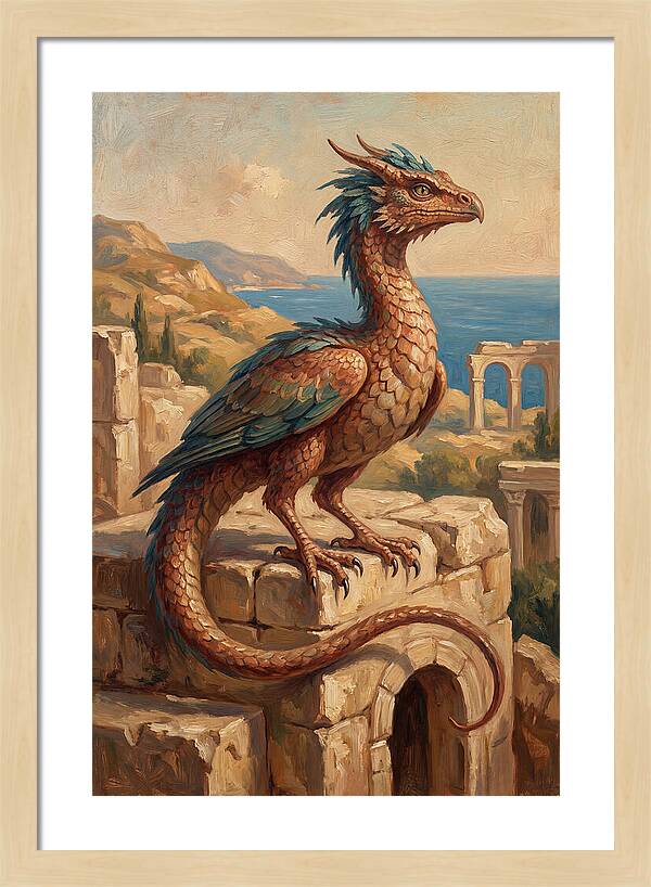 Basilisk Overlooking The Mediterranean
