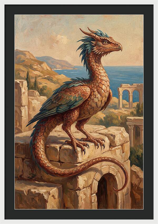 Basilisk Overlooking The Mediterranean