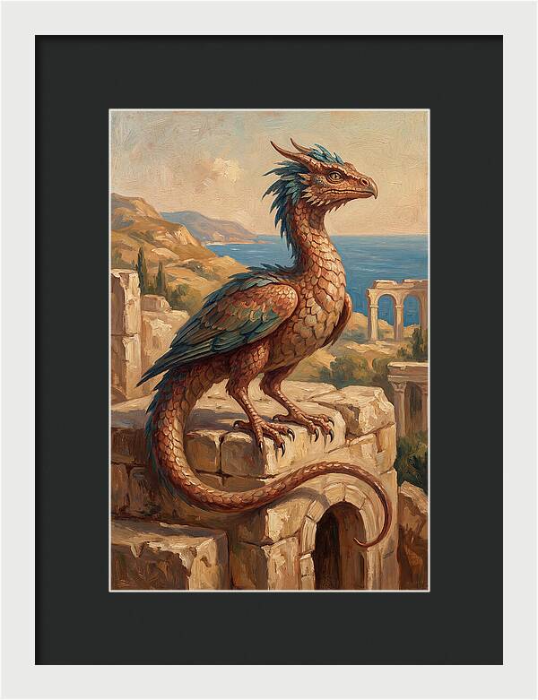 Basilisk Overlooking The Mediterranean