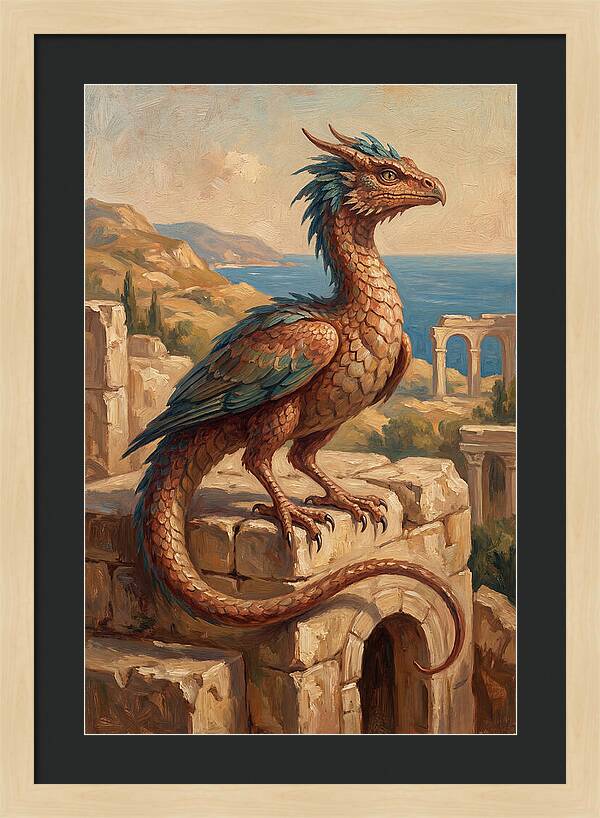 Basilisk Overlooking The Mediterranean