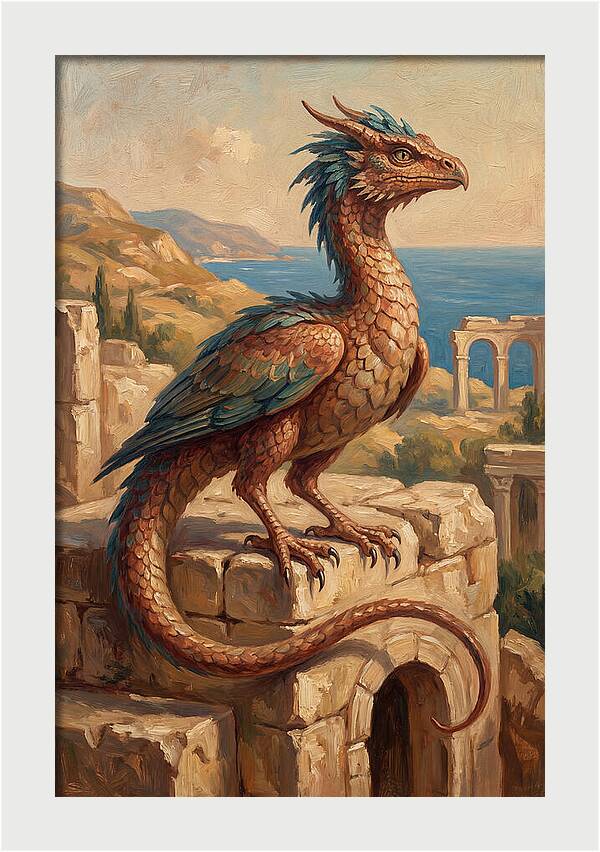 Basilisk Overlooking The Mediterranean