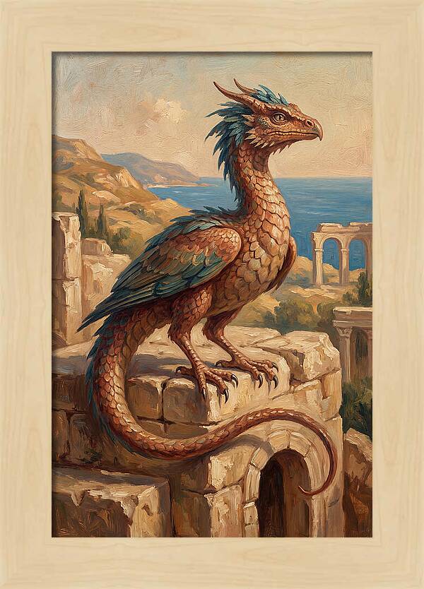 Basilisk Overlooking The Mediterranean