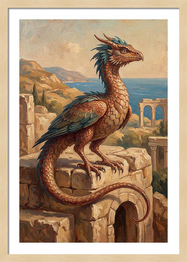 Basilisk Overlooking The Mediterranean