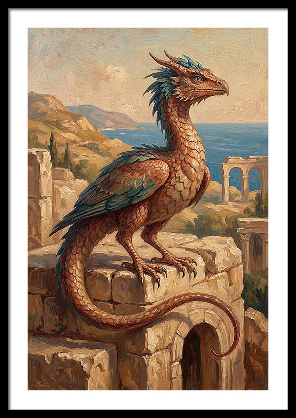 Basilisk Overlooking The Mediterranean