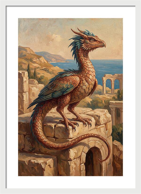 Basilisk Overlooking The Mediterranean