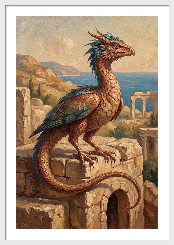 Basilisk Overlooking The Mediterranean