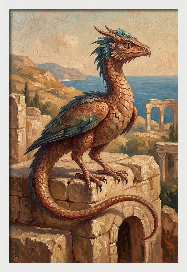 Basilisk Overlooking The Mediterranean