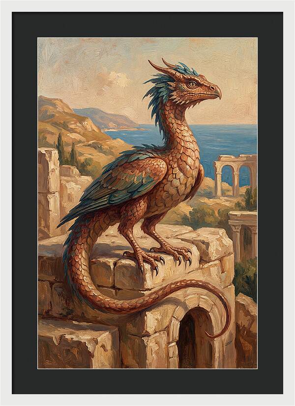 Basilisk Overlooking The Mediterranean