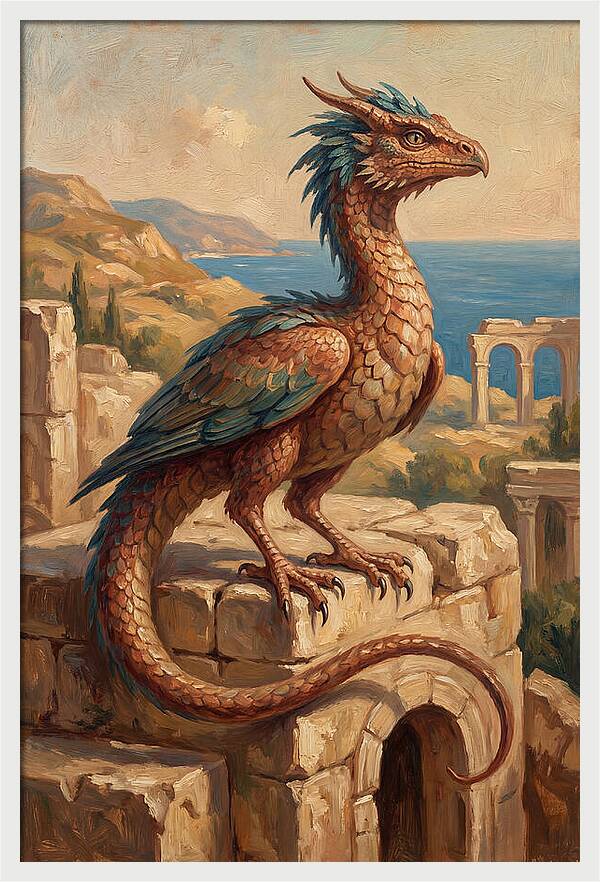Basilisk Overlooking The Mediterranean