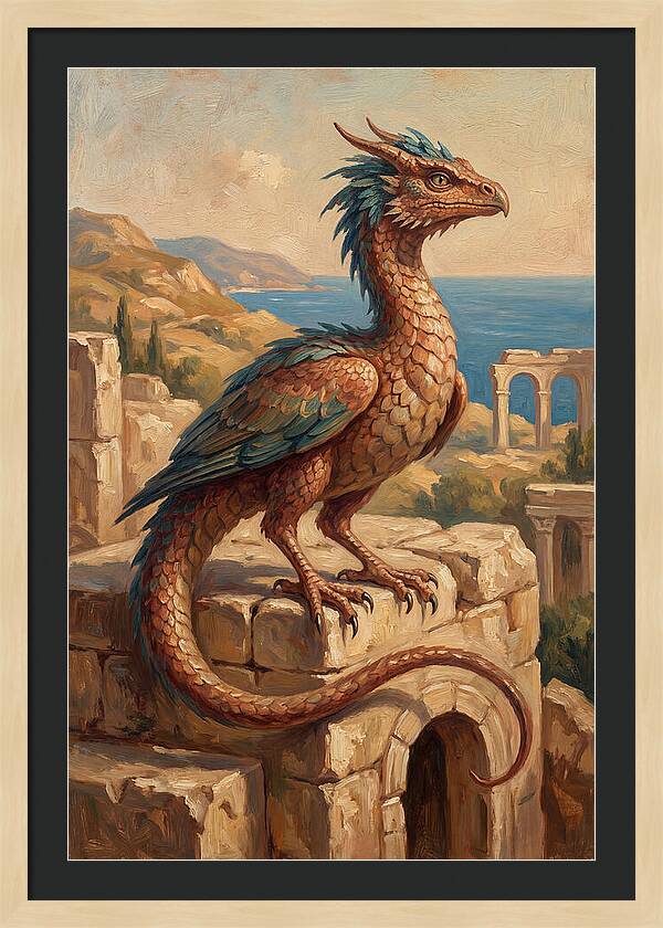 Basilisk Overlooking The Mediterranean
