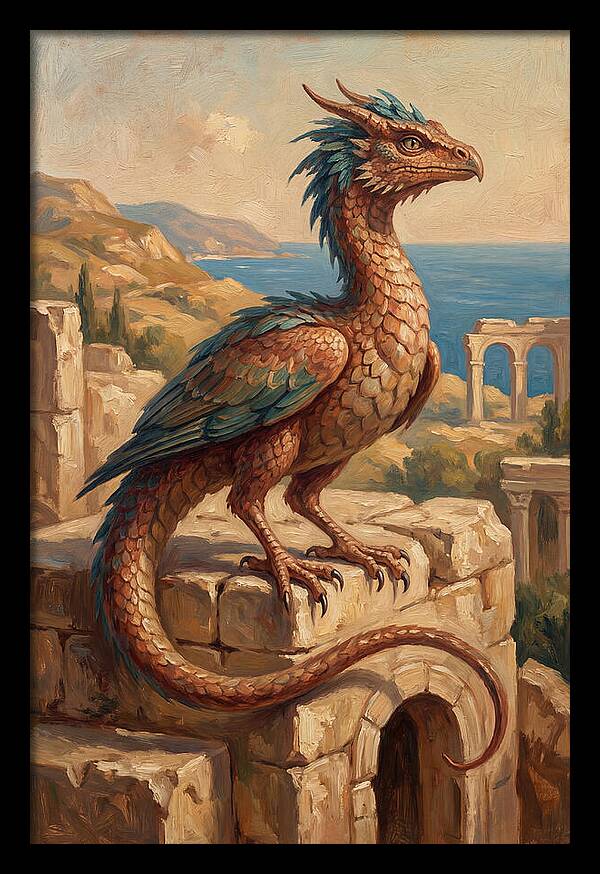 Basilisk Overlooking The Mediterranean